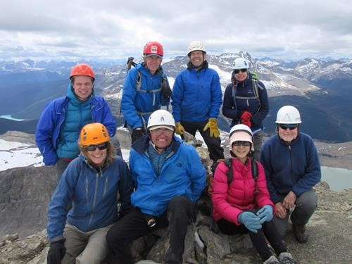 Ramblers on the summit of Mount Niles