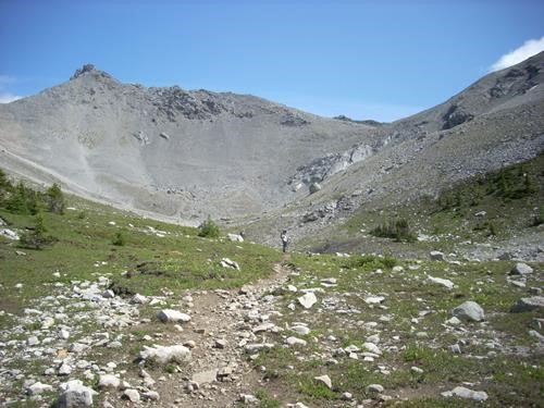 View towards Buller Pass