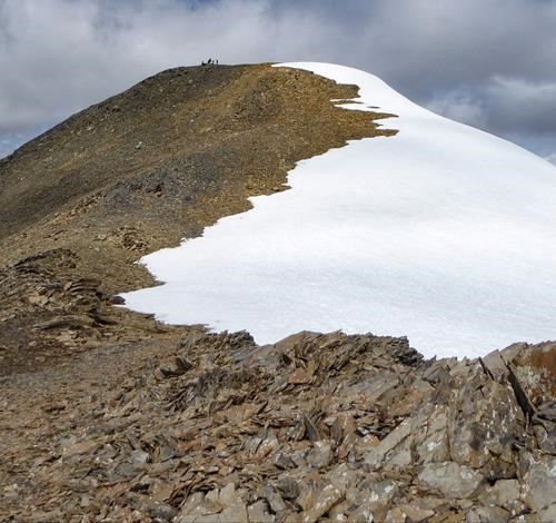 Ramblers on top of the summit bump.