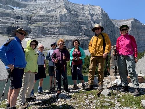 At the memorial cairn