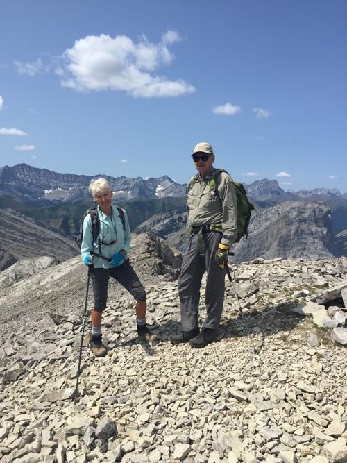 Inge and Terry on the summit