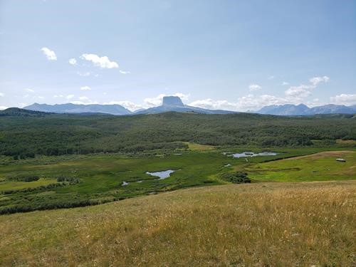 Chief Mountain over the Police Outpost Wetlands