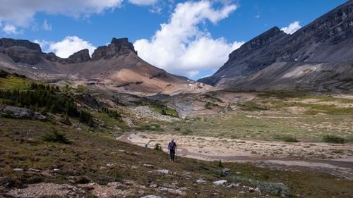 Looking back north to south Dolomite Pass, Dolomite Peak NE Outlier & Watermelon Peak Looking back north to south Dolomite Pass, Dolomite Peak NE Outlier & Watermelon Peak