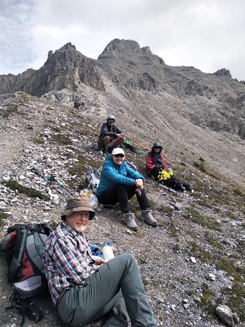Our group above Cory Pass