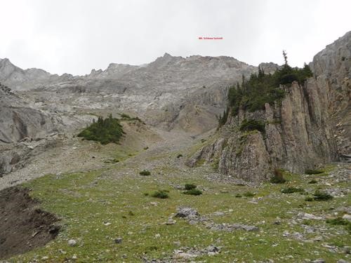 Mt. Schlee from its base (click to enlarge)