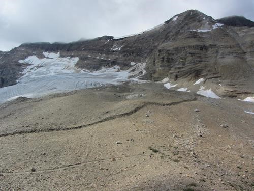 Emerald Glacier from the high point of the Iceline trail