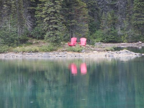 The Red Chairs at Yoho Lake