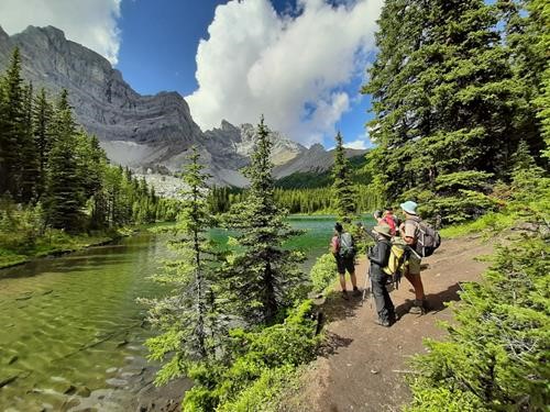 View is worth the trek to Lower Tombstone Lake