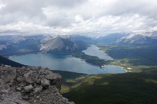 Kananaskis Lakes from the summit