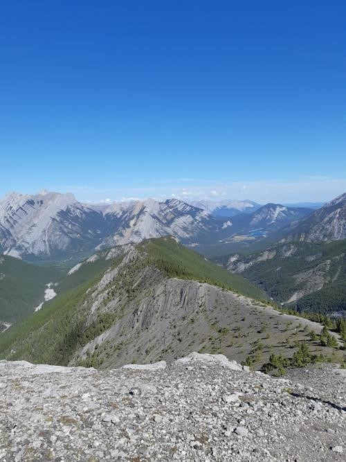 Looking back along Wasootch Ridge (Barrier Lake in the distance)
