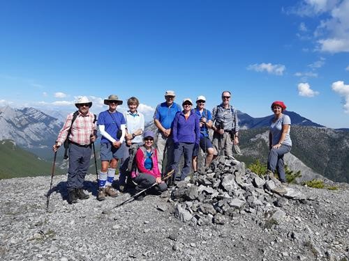 Group at second cairn