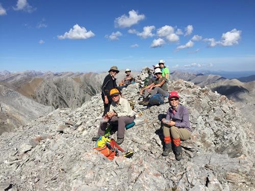 Resting on the summit at 11:00