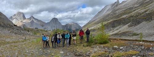Group Photo on the Meadow below the Piggy Plus col