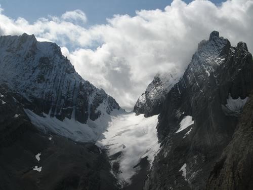 French glacier from the col