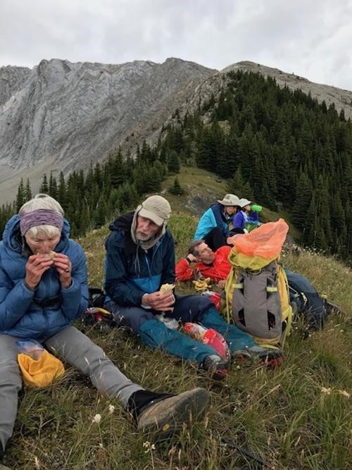 Enjoying lunch in the meadow (photo {1501 br ram})