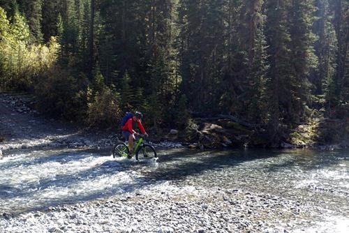 John Duerden crossing the Elbow River