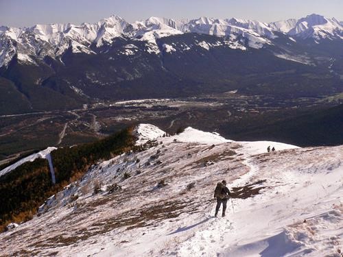 {991 Jan Tho} descending south Centennial ridge