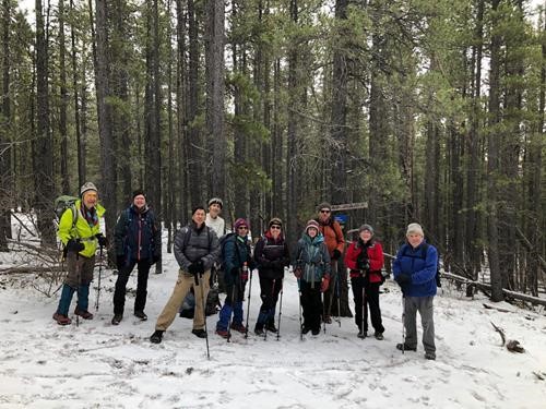 Mo, Torstein, Robert, Madeleine, Linda, Barb, Christine, Doug, Karen, Dave at Sugar Mama junction.