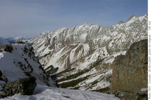 Storm Mt (3095m), North of Mt Lipsett Summit