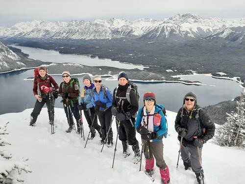 Ramblers on Rawson Lake Ridge.