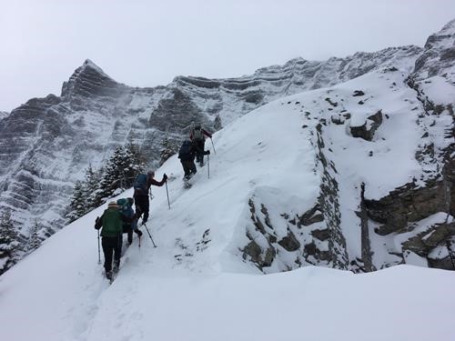 Almost on the ridge.