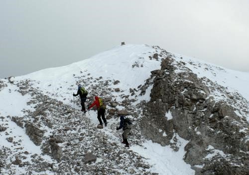Last few steps to the top
