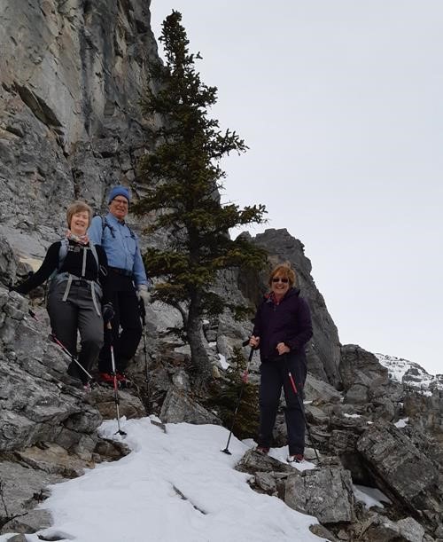 Sue, Philip and Barb at "Raven's End" cliff base