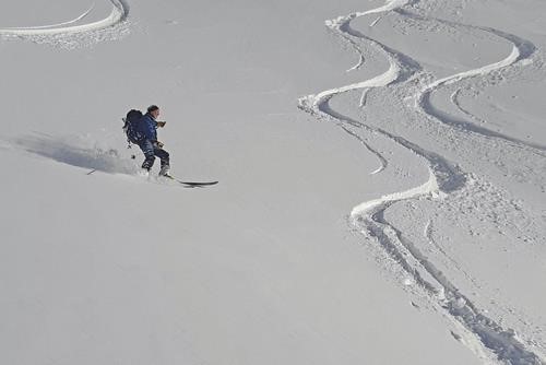 Ed on the west slope of Pocaterra Ridge