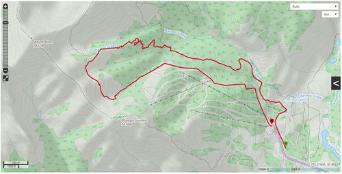 Fisera Ridge GPS track (thanks {172 ch g})
