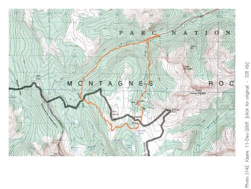 Our route, thanks to Kaare