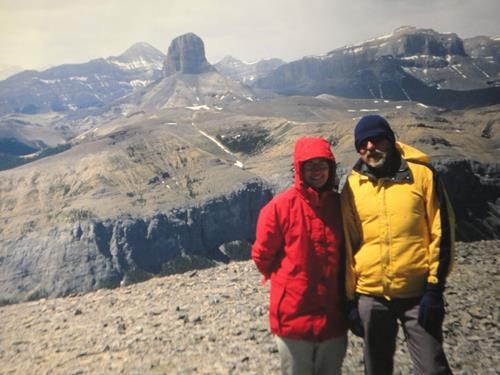 {223 r po} and {256 a we} on the summit of Black Rock Mountain, Devil's Head is behind. 