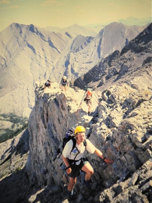 Ramblers on Compression Ridge {680 ben wards} in front