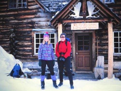 {261 marianne wolters} and Renata outside Skoki Lodge 
