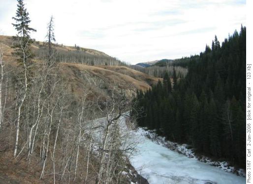 Sheep River at Kananaskis Country boundary