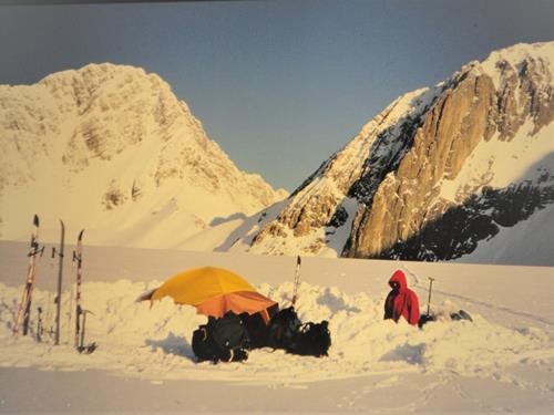 Winter Camp on the Haig Glacier