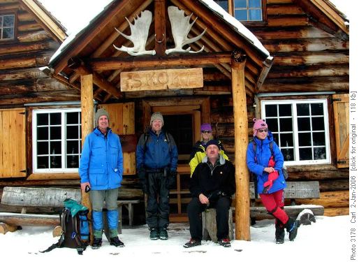 The group at Skoki Lodge