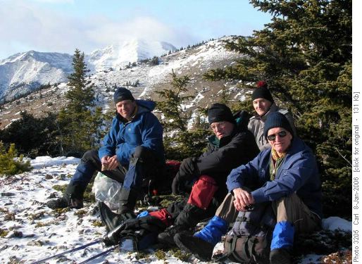 East end of ridge (Mt Holy Cross in the background)
