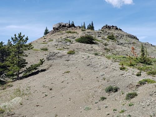 Summit of the Knob on the Ridge above Bluerock Campground