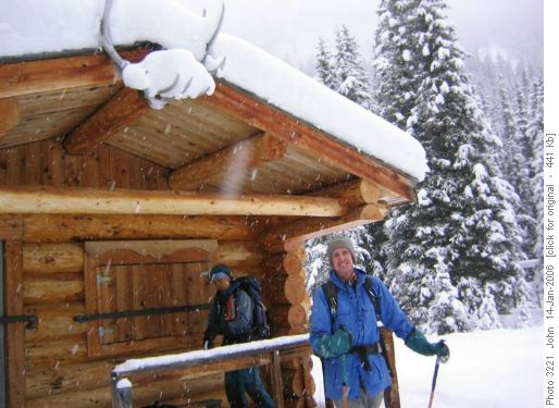 Johnston creek warden cabin