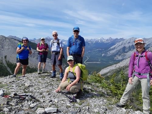 Group (minus coord.) on one of ridge high points