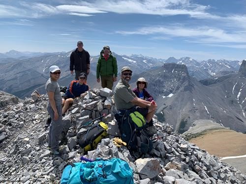 Summit shot looking south with Mt. Remus behind to the right