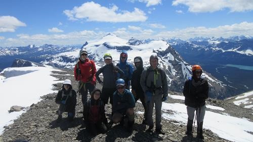 Ramblers plus two on the summit