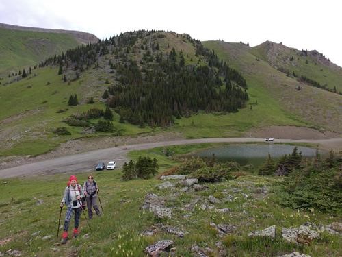 On the way up to Windy Peak.
