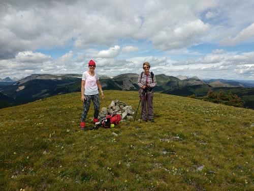 Cristina and Barb on Windy Peak.