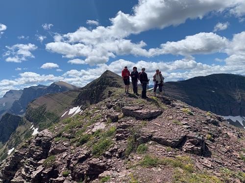 The group on Avion Ridge.