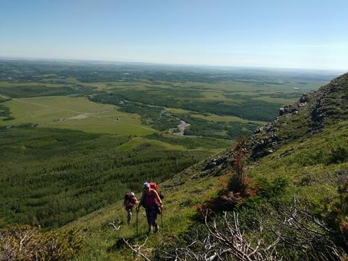 Going up to Yarrow Ridge.
