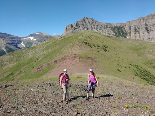 Dana and Cristina on Yarrow Ridge.
