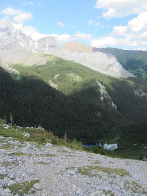1st Memorial Lake from the memorial cairn