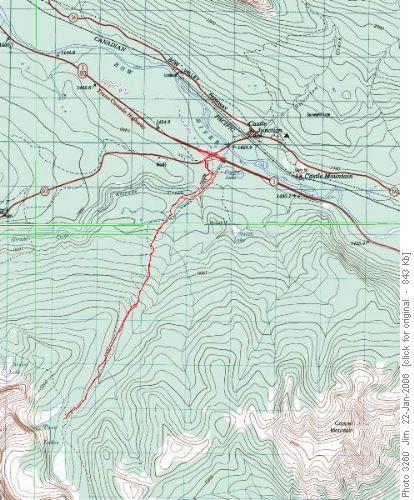 Twin Lakes Snowshoe Route