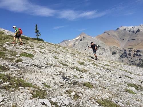 Gaining the ridge